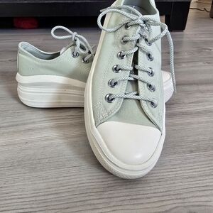 Converse Light Green Canvas Sneakers